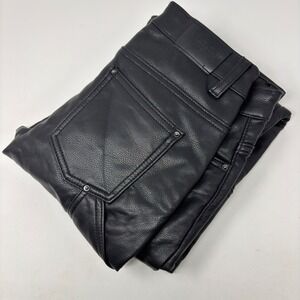 Valabasas Play Faux Leather Pants Women's 27 (Tagged 18) Slim Tapered 29.5"